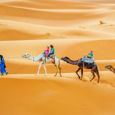 una caravana de camellos durante 3 días desde Fez