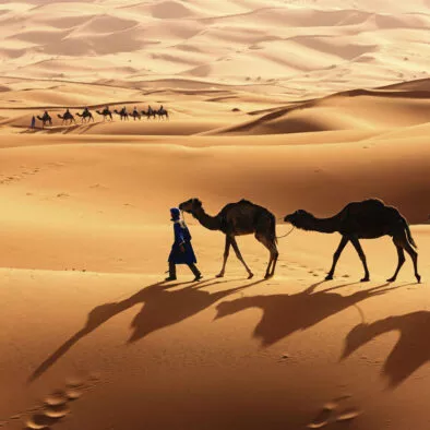 Deserto di Merzouga durante il tour di 4 giorni in Marocco da Fes a Marrakech
