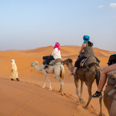 Giro in cammello tra le dune di Merzouga