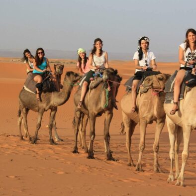 Deserto di Merzouga durante il tour di 5 giorni in Marocco da Tangeri a Marrakech
