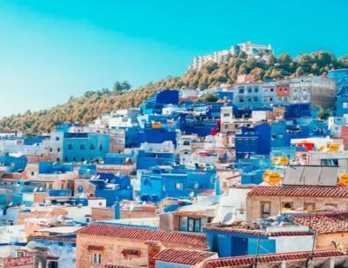 La città blu del Marocco