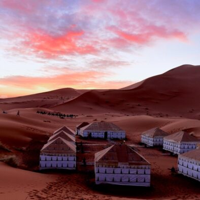 Desert camp on the 5-Day Marrakech to Merzouga Desert Tour
