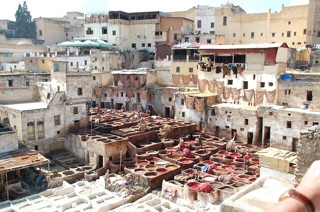Fes tanneries with the 2 days tour to Chefchaouen