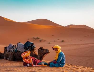 Merzouga camel trekking in the desert
