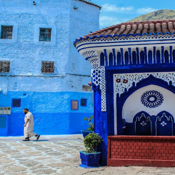 Chefchaouen, the blue city visited during our 2-day tour from Fes