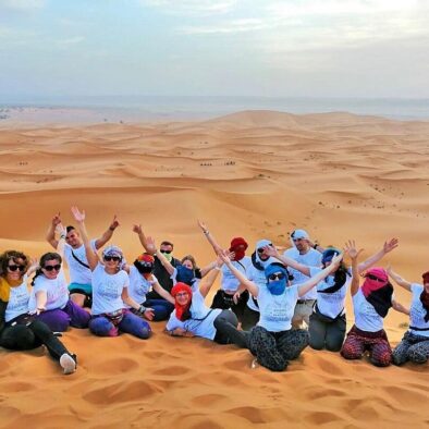 group taking 8 days tour from Casablanca to the desert