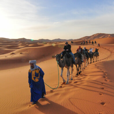 Merzouga desert camel ride during the 5-day Tangier to Marrakech tour