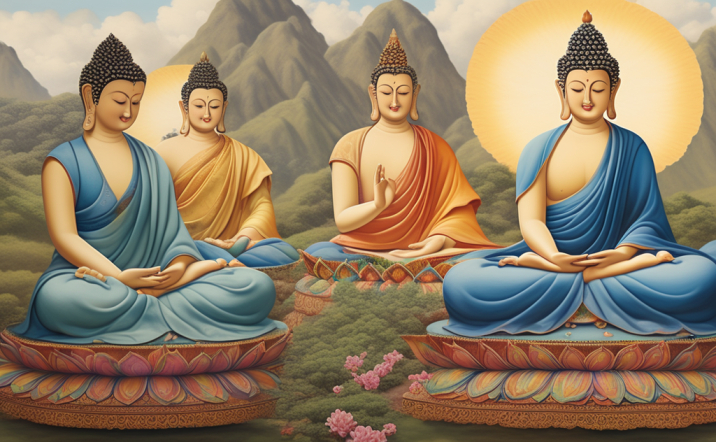 Five Dhyani Buddhas, a symbol of luck in India