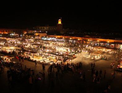 Jemaa El fna square in Marrakech Morocco