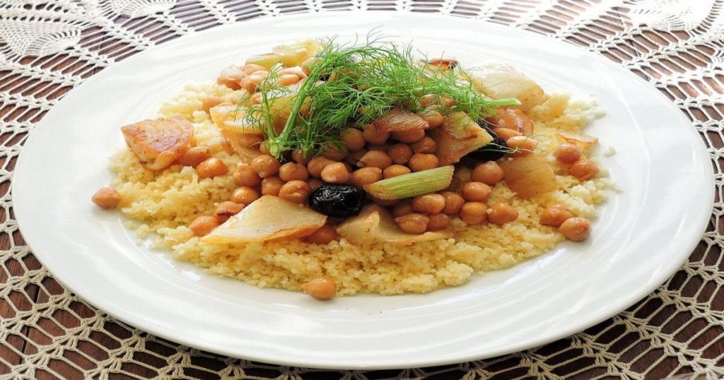 Moroccan Couscous in a plate