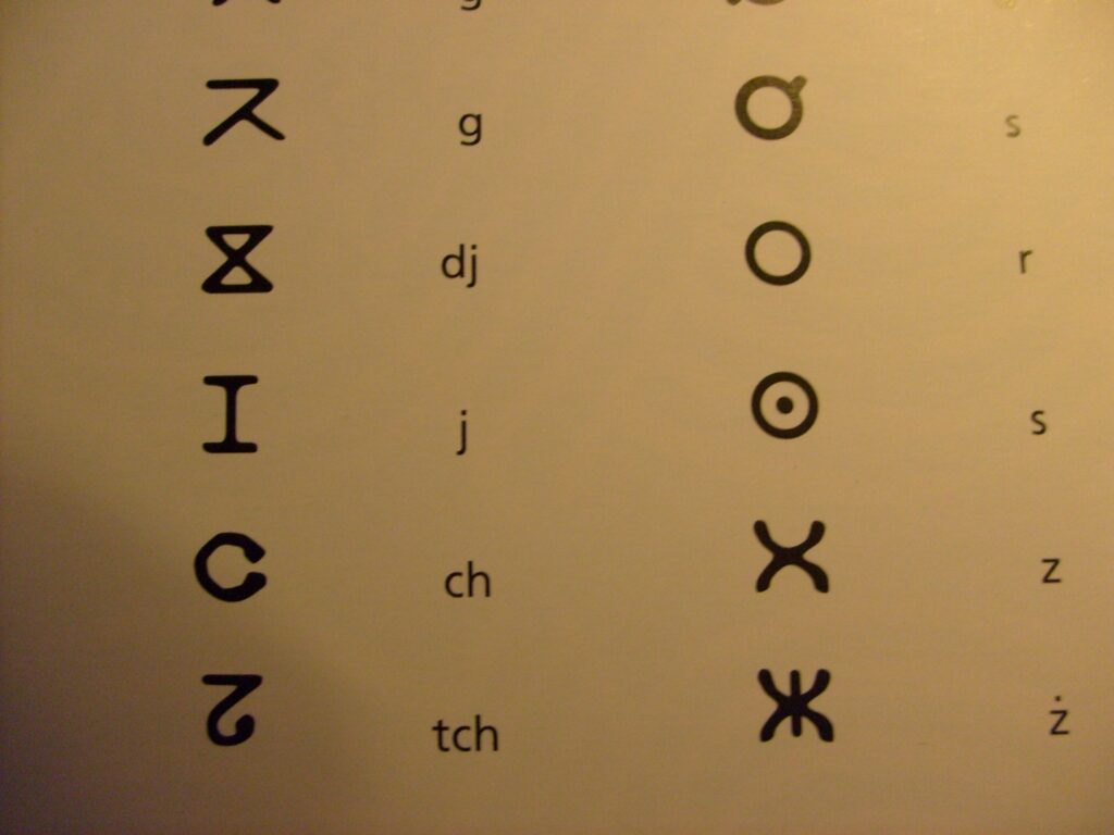 Berber or Tifinagh alphabets