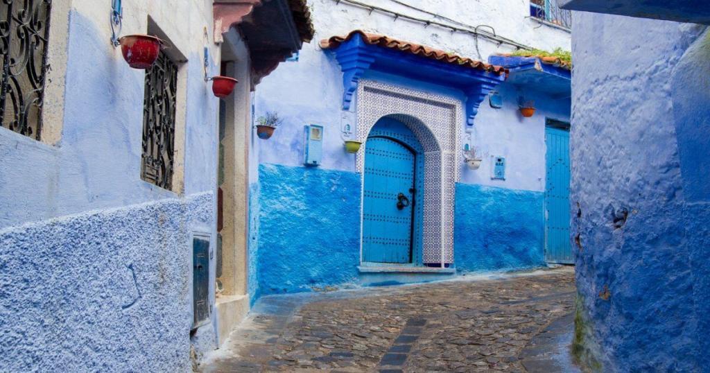 Blue city of Morocco, chefchaoun blue Moroccan color