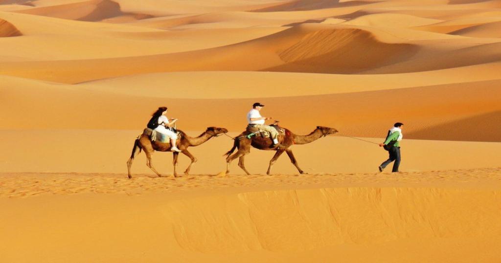 Merzouga desert colors of Morocco