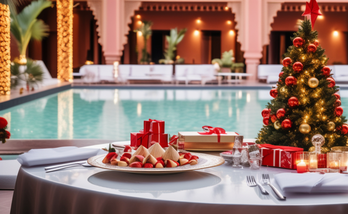 Christmas in Marrakech, a Riad with a pool