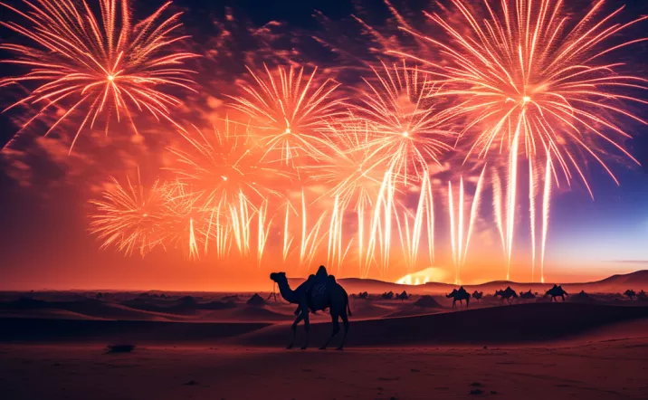 New Year's eve in Merzouga desert