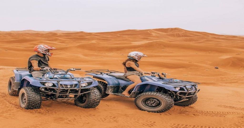 Quadbiking in the desert