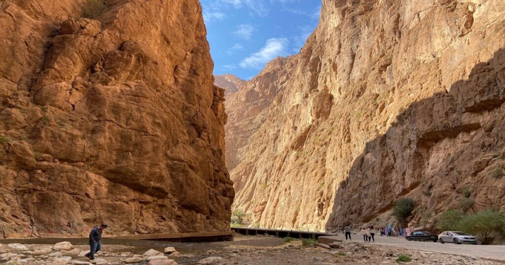 Todra Gorges canyons in Tinghir.