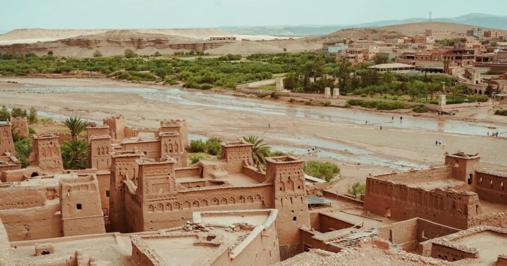 Tha Kasbah of Ait Benhaddou on the way to Erg Chigaga