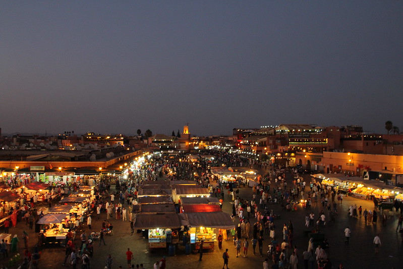 Piazza vecchia di Marrakech jemaa el fna