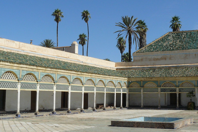 Palacio de la Bahía en Marrakech, zellije marroquí