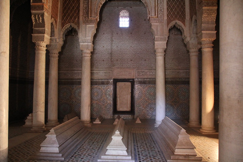 Tombe Saadiane a Marrakech, splendide pareti