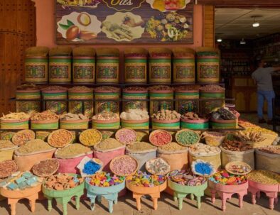 Marrakech Souk of spices in Morocco