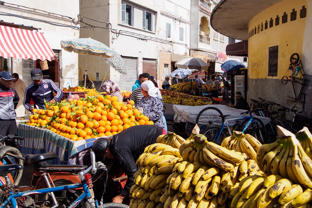 Mercati locali a El Jadida, Marocco
