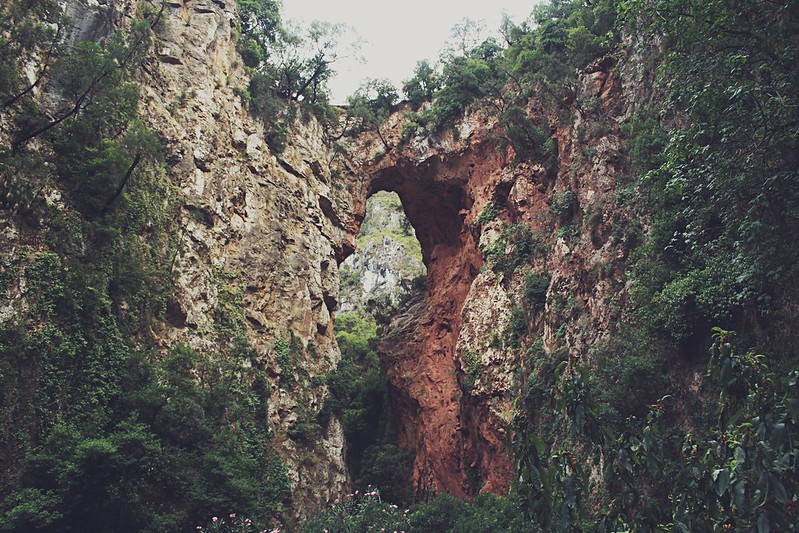 God's bridge in Akchour waterfalls