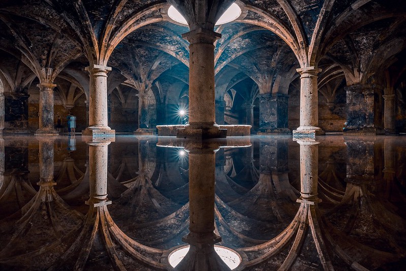 Esta es la cisterna subterránea portuguesa de la ciudad vieja de El Jadida, Marruecos