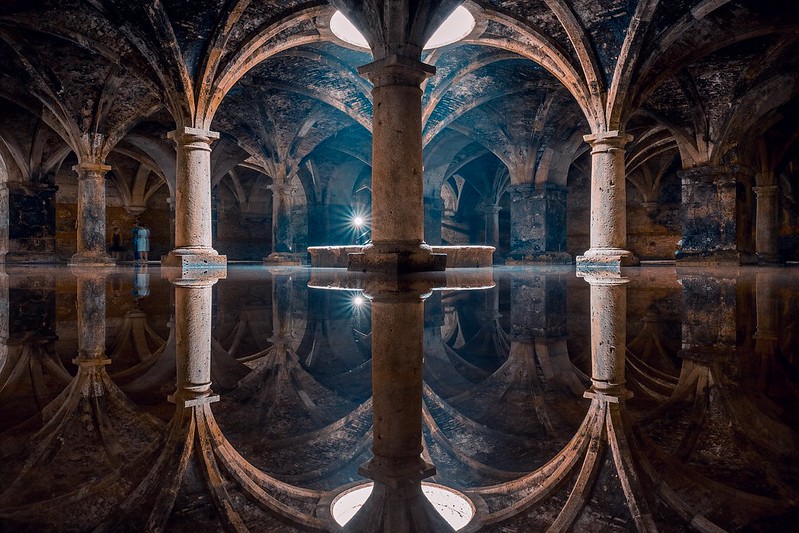 This is the underground Portuguese cistern in the old city of El Jadida, Morocco.