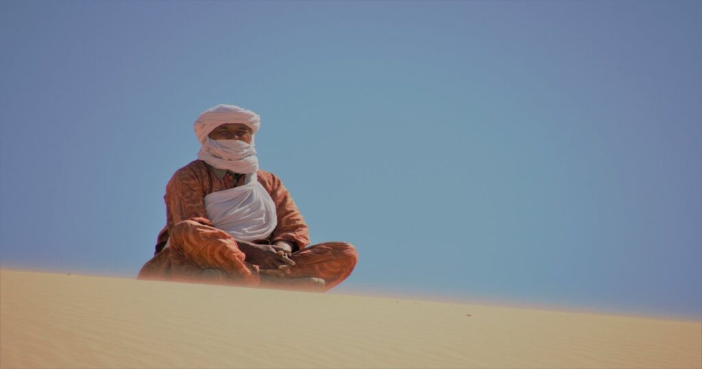 Temperature in the Sahara desert of Merzouga, Morocco