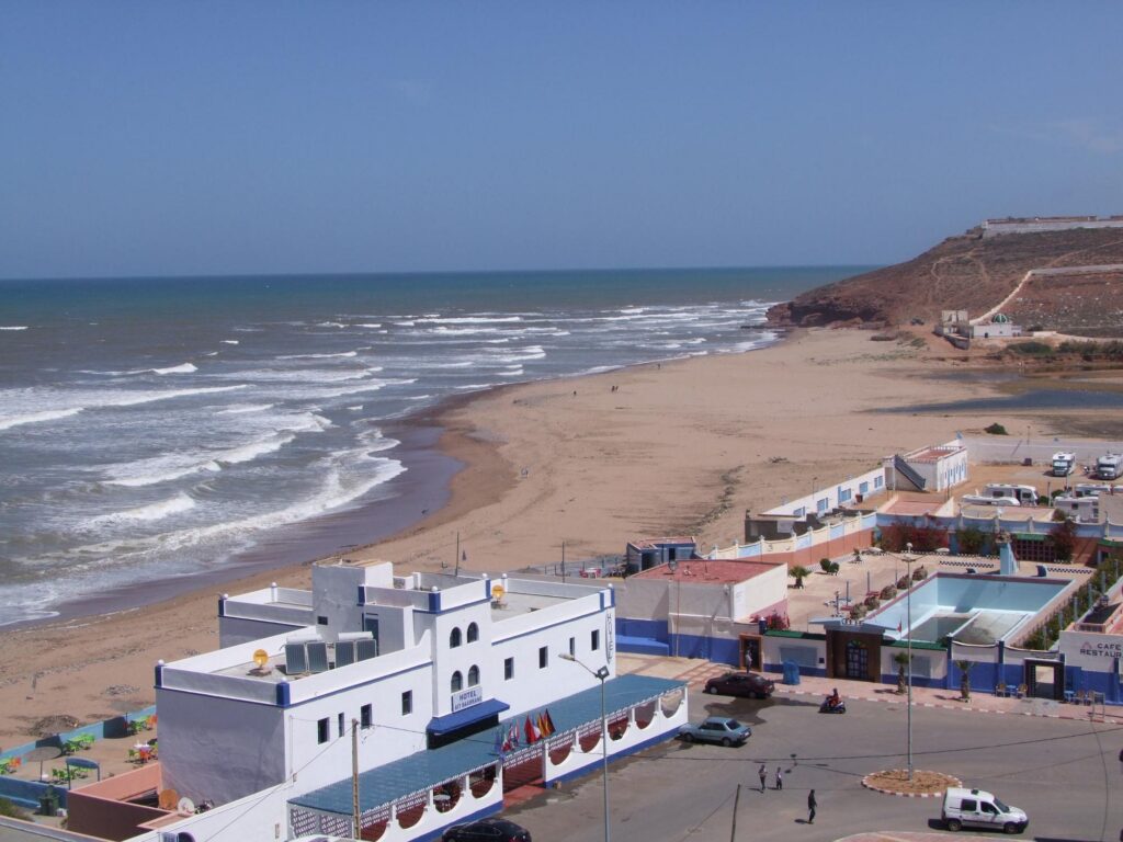 Hotel by the beach in Morocco