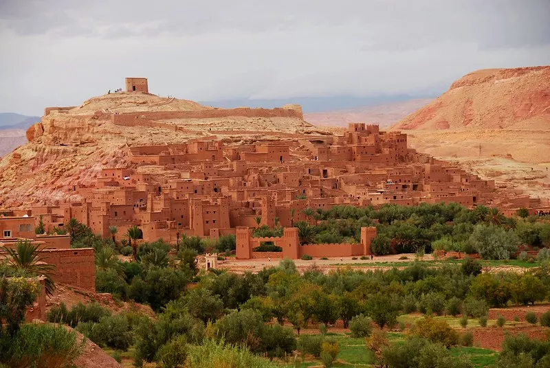 Ait Benhaddou nelle montagne dell'Atlante in Marocco