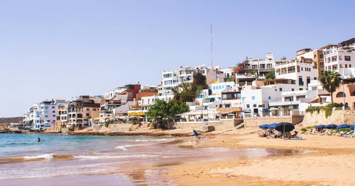 Taghazout beach in Morocco