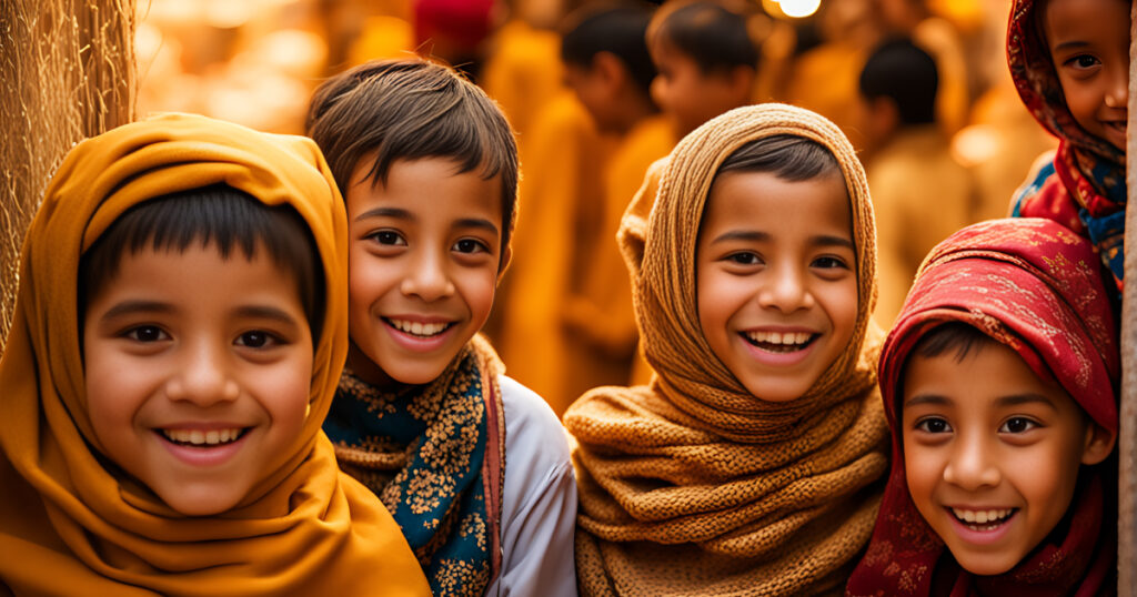 Niños y niñas en Marruecos con nombres diferentes