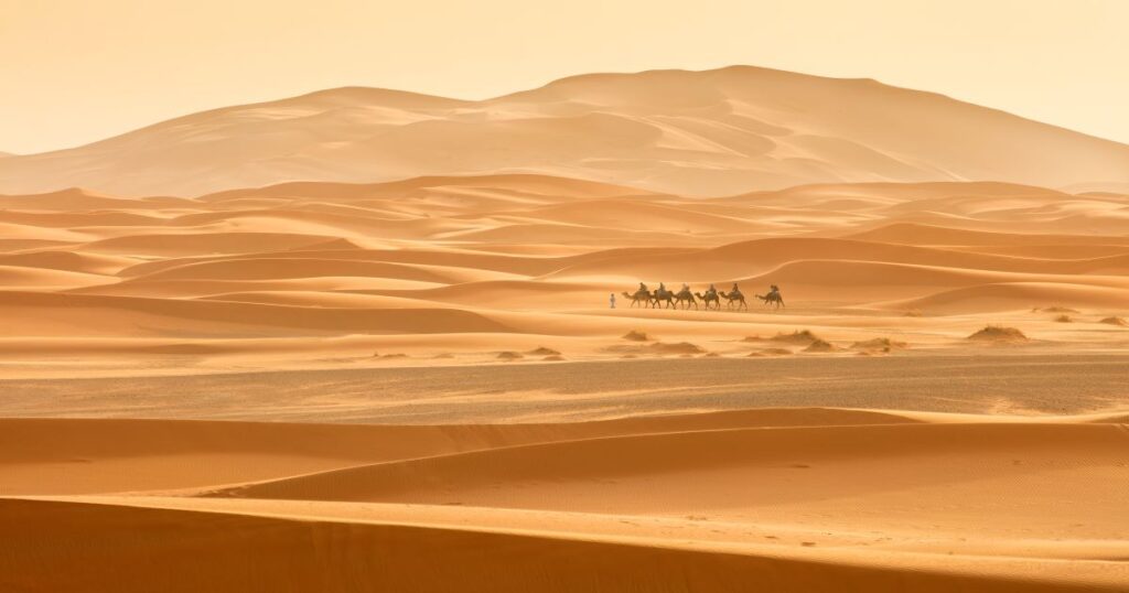 Merzouga desert during December time
