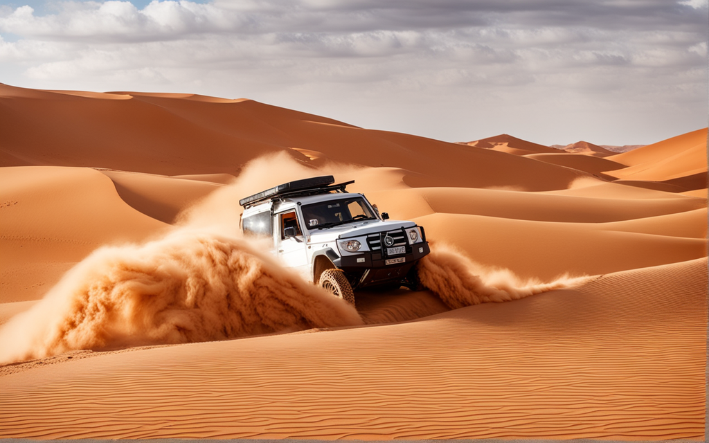 Merzouga 4X4 tour on the sand dunes, Morocco