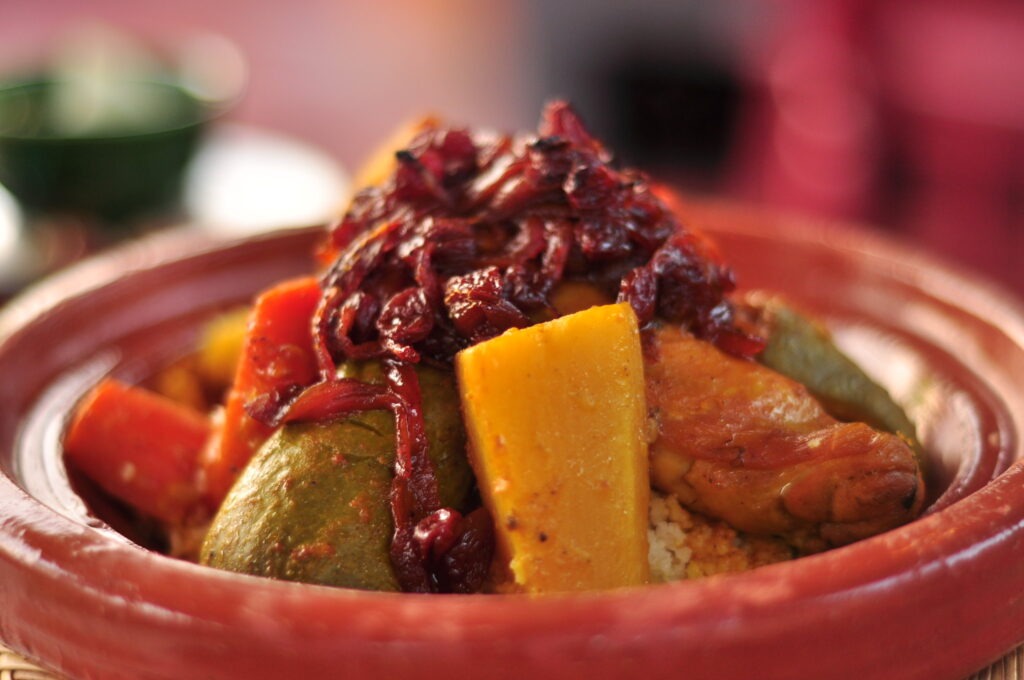 Moroccan tagine, a typical dish