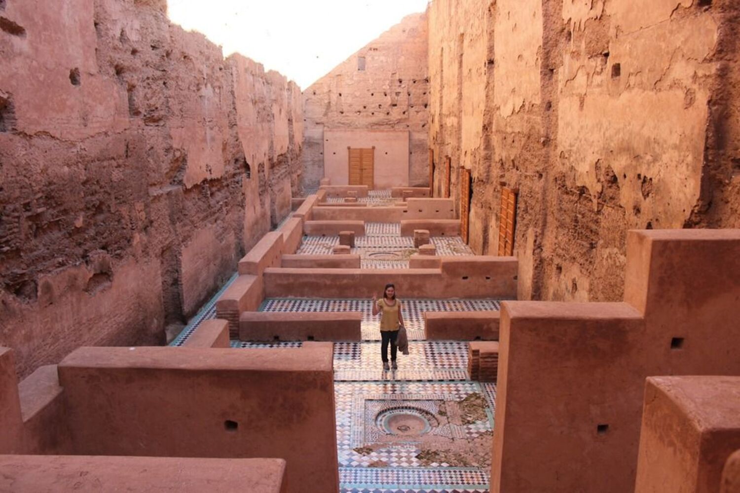 Palacio El Badi en Marrakech, Marruecos.
