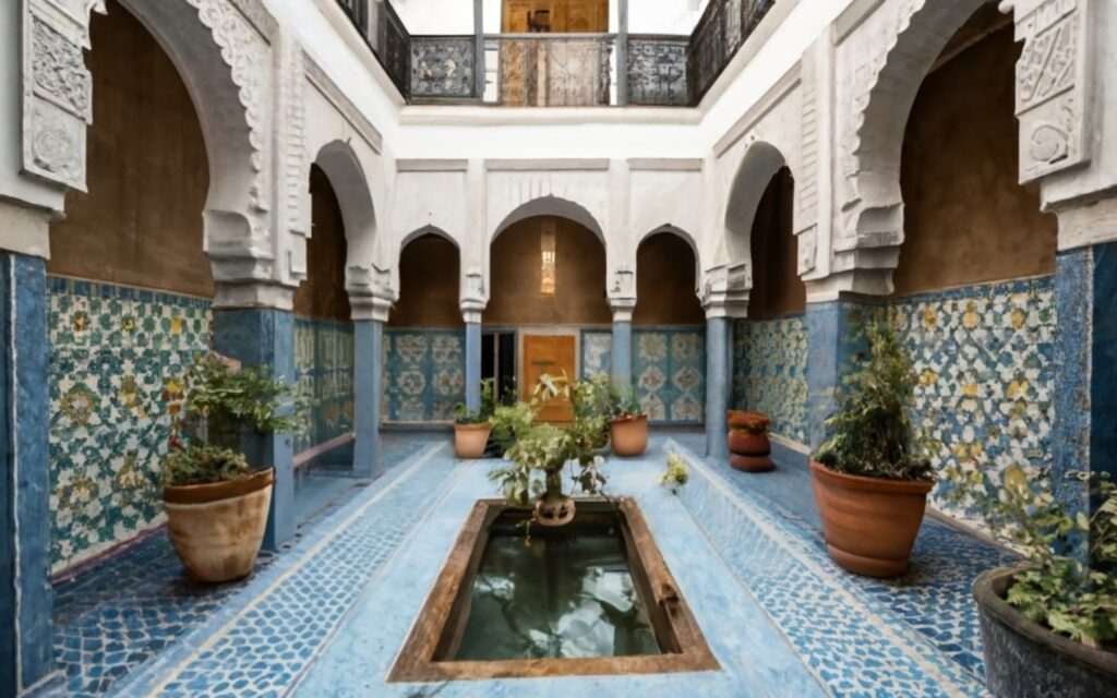 Traditional Moroccan Riad with amazing architecture