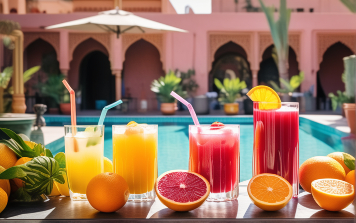 Fresh Juices and Fruit Options in Morocco, vegetarian food