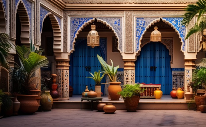 Moroccan heritage in a Riad style