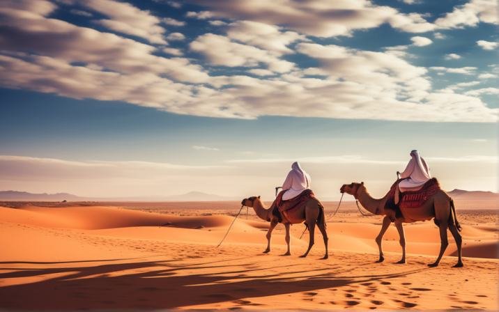 Aventurarse a montar en camello