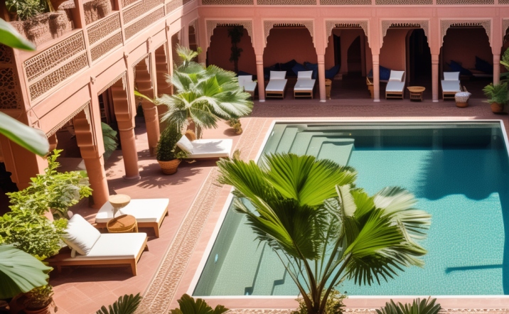 A riad with swimming pool in Marrakech