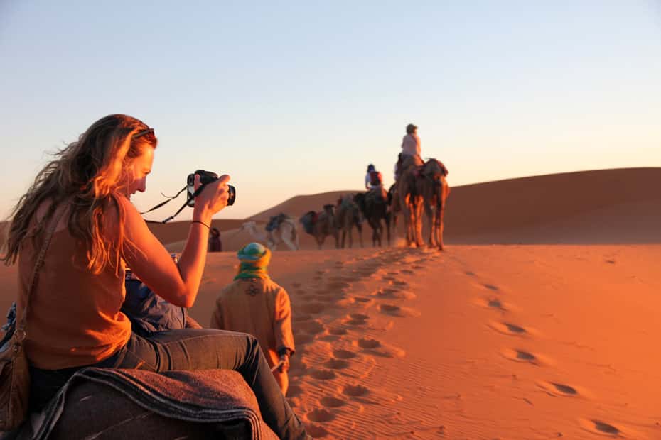 backpacking Morocco in the desert