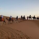 Paseo en camello por las dunas de Erg Chebbi, una hermosa experiencia durante nuestro tour de 6 días por Marruecos